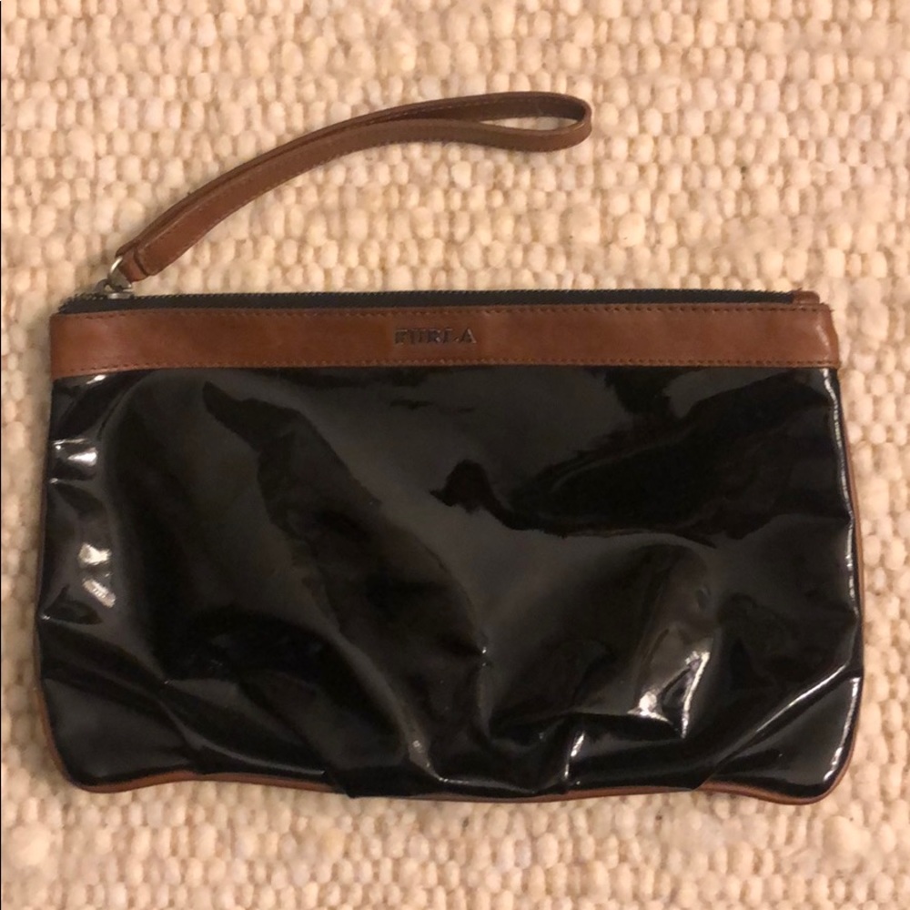 Patent Leather Furla Clutch